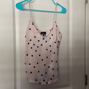 Baby pink polka dot Top